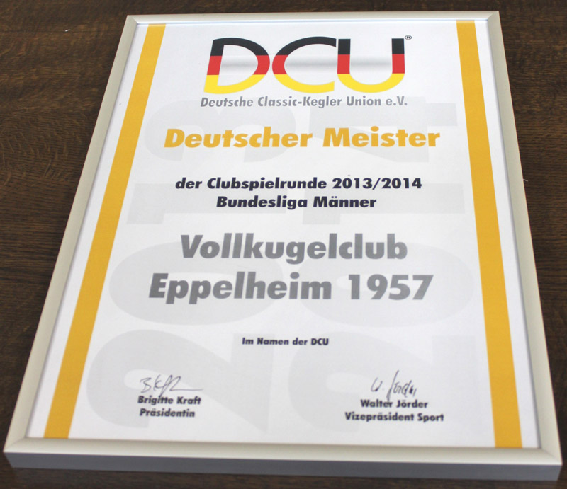 Meister-Urkunde Meister-Urkunde